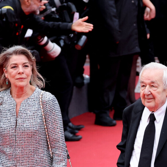 La princesse Caroline de Hanovre, Paul Rassam, Carole Bouquet - Montée des marches du film " Killers of the flower moon " lors du 76ème Festival International du Film de Cannes, au Palais des Festivals à Cannes. Le 20 mai 2023 © Jacovides-Moreau / Bestimage