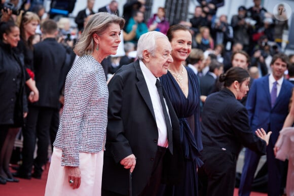 La princesse Caroline de Hanovre, Paul Rassam, Carole Bouquet - Montée des marches du film " Killers of the flower moon " lors du 76ème Festival International du Film de Cannes, au Palais des Festivals à Cannes. Le 20 mai 2023 © Jacovides-Moreau / Bestimage