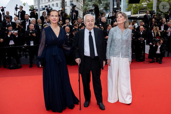 Carole Bouquet, Paul Rassam, la princesse Caroline de Hanovre - Montée des marches du film " Killers of the flower moon " lors du 76ème Festival International du Film de Cannes, au Palais des Festivals à Cannes. Le 20 mai 2023 © Jacovides-Moreau / Bestimage