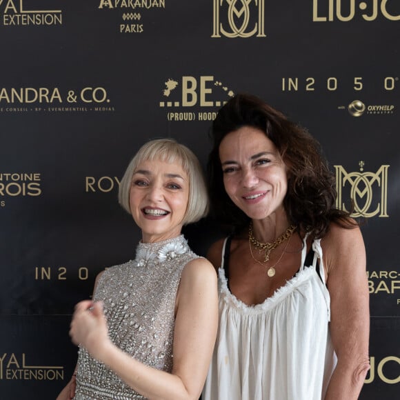 Exclusif - Maria de Medeiros et Sandra Sisley - Soirée à la suite Sandra & Co lors du 76ème Festival International du Film de Cannes le 16 mai 2023. © Aurelio Stella/Bestimage