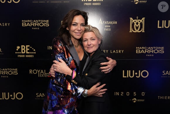 Exclusif - Sandra Sisley et Anne-Elisabeth Lemoine - Soirée des 10ans de la suite Sandra & Co lors du 76ème Festival International du Film de Cannes, France, le 19 mai 2023. © Aurelio Stella/Bestimage