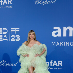 Heidi Klum - Photocall du gala de l'AmFar 2023 à l'Hôtel du Cap-Eden-Roc, Antibes, lors du 76ème Festival International du Film de Cannes. Le 25 mai 2023. © Moreau-Jacovides / Bestimage 