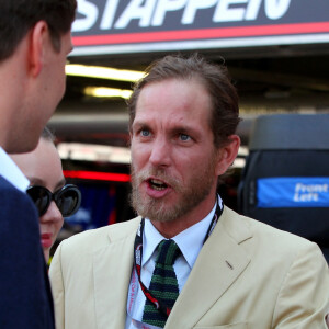 Andrea Casiraghi - La famille princière de Monaco assiste aux séances d'essais qualificatives du 80ème Grand Prix de Monaco de Formule 1 à Monaco le 27 mai 2023. © Jean-François Ottonello/Nice-Matin/Bestimage 