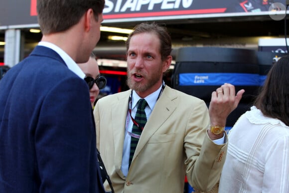 Andrea Casiraghi - La famille princière de Monaco assiste aux séances d'essais qualificatives du 80ème Grand Prix de Monaco de Formule 1 à Monaco le 27 mai 2023. © Jean-François Ottonello/Nice-Matin/Bestimage 