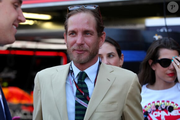 Andrea Casiraghi - La famille princière de Monaco assiste aux séances d'essais qualificatives du 80ème Grand Prix de Monaco de Formule 1 à Monaco le 27 mai 2023. © Jean-François Ottonello/Nice-Matin/Bestimage 