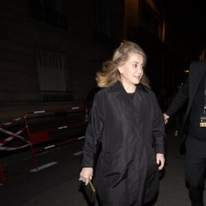 Exclusif - Catherine Deneuve, Richard Caillat - Personnalités à la conférence spectacle de Al Pacino "An evening with Al Pacino" à la salle Pleyel à Paris le 25 avril 2023.
