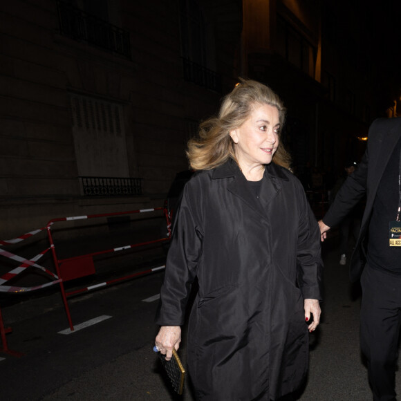 Exclusif - Catherine Deneuve, Richard Caillat - Personnalités à la conférence spectacle de Al Pacino "An evening with Al Pacino" à la salle Pleyel à Paris le 25 avril 2023.