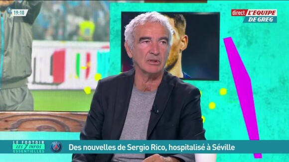 Raymond Domenech dans l'émission L'Equipe de Greg, le 30 mai 2023.