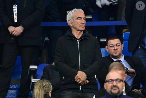 Raymond Domenech - People dans les tribunes du match de football de la Coupe de France "Nantes vs Toulouse" au Stade de France à Paris. Le 29 avril 2023 © Federico Pestellini / Panoramic / Bestimage