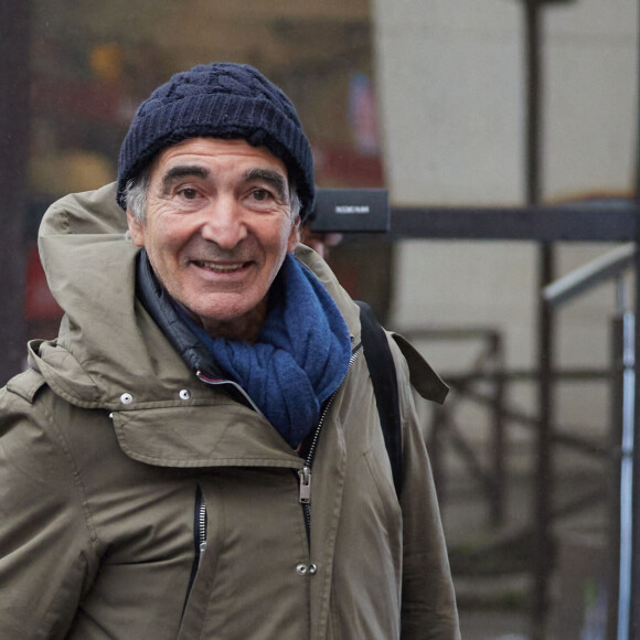 Raymond Domenech quitte le Fédération Française de Football (FFF) à Paris le 10 janvier 2022. © Cyril Moreau/Bestimage