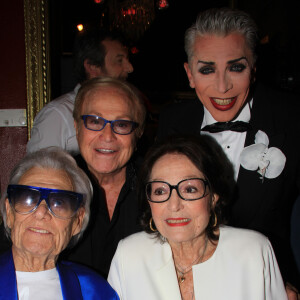 Semi-Exclusif - Michou, Orlando, Nana Mouskouri - Michou fête son 88ème anniversaire dans son cabaret avec ses amis à Paris le 18 juin 2019. © Philippe Baldini/Bestimage