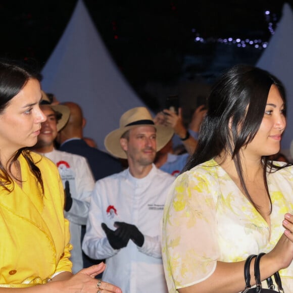 Pauline Ducruet, Marie Ducruet, Camille Gottlieb - "Le rocher en fête" la principauté de Monaco fête le centenaire du prince Rainier III à Monaco, le 31 mai 2023. . © Claudia Albuquerque / Bestimage 