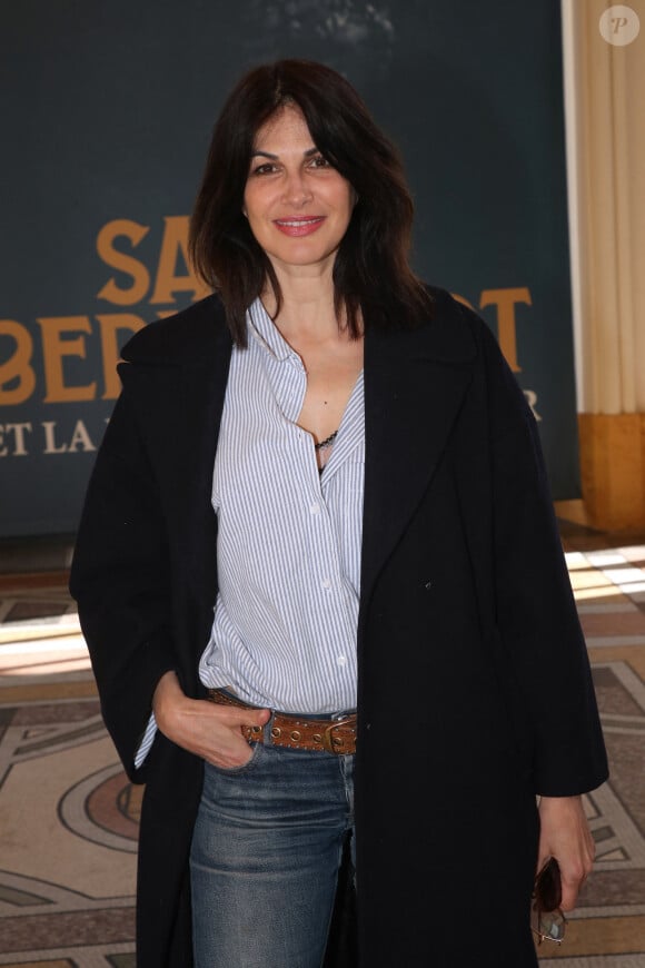 L'obligeant ainsi à être de retour à Paris.
Helena Noguerra - Vernissage de l'Exposition " Sarah Bernhardt - Et la Femme créa la Star " au Petit Palais à Paris, France, le 12 Avril 2023. © Bertrand Rindoff / Bestimage