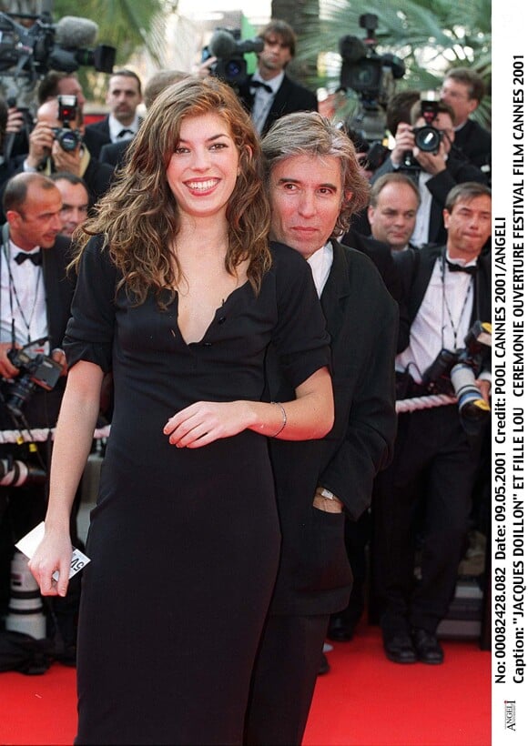 Jacques Doillon et sa fille Lou au Festival de Cannes 2001