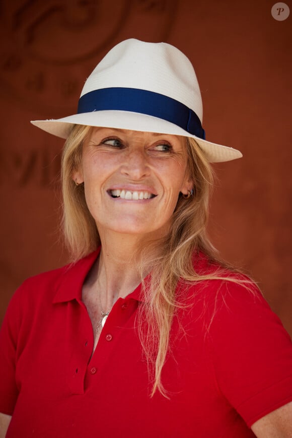 Estelle Lefébure au village lors des Internationaux de France de tennis de Roland Garros 2023, à Paris, France, le 5 juin 2023. © Cyril Moreau/Bestimage 