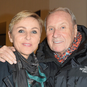 Yves Rénier et sa femme Karin - Générale du 5e woman show "N°5 de Chollet" de Christelle Chollet à la Salle Pleyel à Paris. © Coadic Guirec/Bestimage