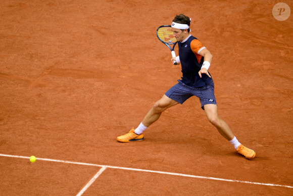 Casper Ruud (Nor) - Finale homme des Internationaux de France de tennis de Roland Garros 2023 entre Novak Djokovic et Casper Ruud à Paris le 11 juin 2023. 