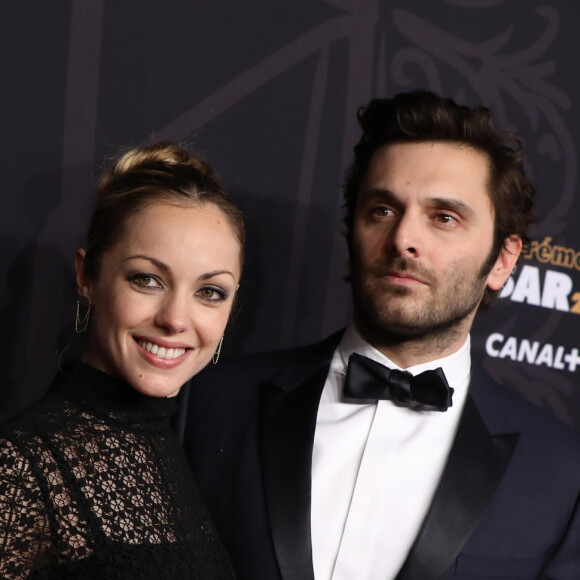Pio Marmai et sa compagne Charlotte Ranson - Photocall de la 44ème cérémonie des César à la salle Pleyel à Paris. Le 22 février 2019 © Borde-Jacovides / Bestimage