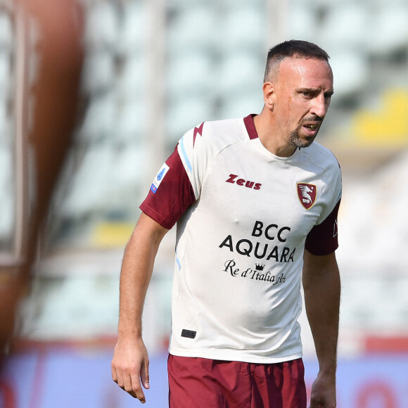 Franck Ribéry fait sa première apparition sous le maillot de la Salernitana lors du match de Serie A l'opposant au Torino au stade Olympique de Turin, Italie, le 12 septembre 2021. © Reporter Torino/LPS/Zuma Press/Bestimage