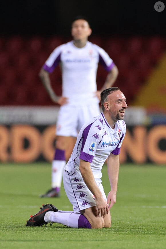 Franck Ribéry - Match de football en serie A Benevento contre Fiorentina (1-4) au stade Ciro Vigorito à Benevento le 13mars 2021. © Inside / Panoramic / Bestimage