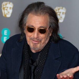 Il ne s'y attendait pas pourtant, Al Pacino est une nouvelle fois papa. 
Al Pacino - 73e cérémonie des British Academy Film Awards (BAFTA) au Royal Albert Hall à Londres. 