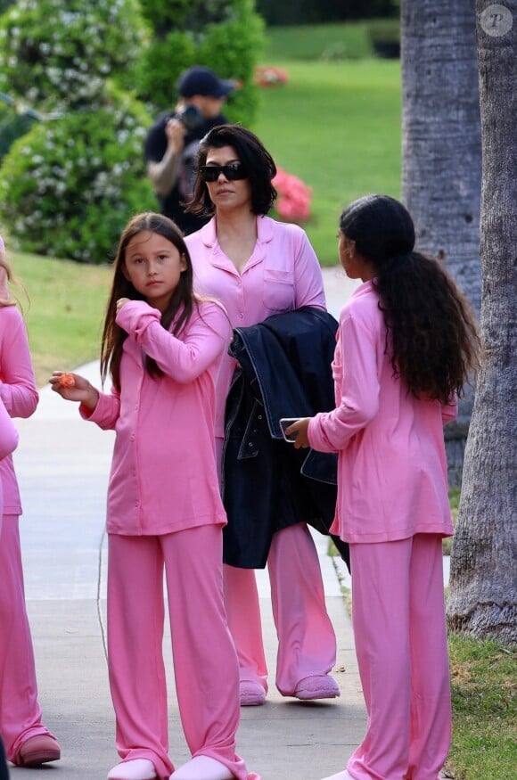 Exclusif - Kim Kardashian a organisé une pyjama party sur le thème de Barbie à l'occasion du 10ème anniversaire de sa fille North West le 14 juin 2023.