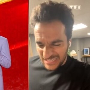 Amir rend hommage à sa maman dans l'émission "La chanson de l'année" sur TF1. Le 17 juin 2023.