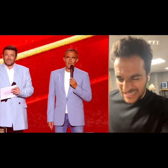 Amir rend hommage à sa maman dans l'émission "La chanson de l'année" sur TF1. Le 17 juin 2023.