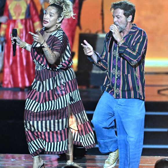 Exclusif - Christophe Maé et Ceuzani - Enregistrement de l'émission "La chanson de l'année" dans les Arènes de Nîmes, diffusée le 17 juin sur TF1. © Bruno Bebert-Christophe Clovis / Bestimage