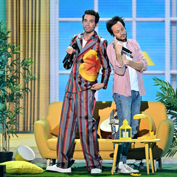 Exclusif - Mika et Vianney - Enregistrement de l'émission "La chanson de l'année" dans les Arènes de Nîmes, présentée par N.Aliagas et diffusée le 17 juin sur TF1 © Bruno Bebert-Christophe Clovis / Bestimage 