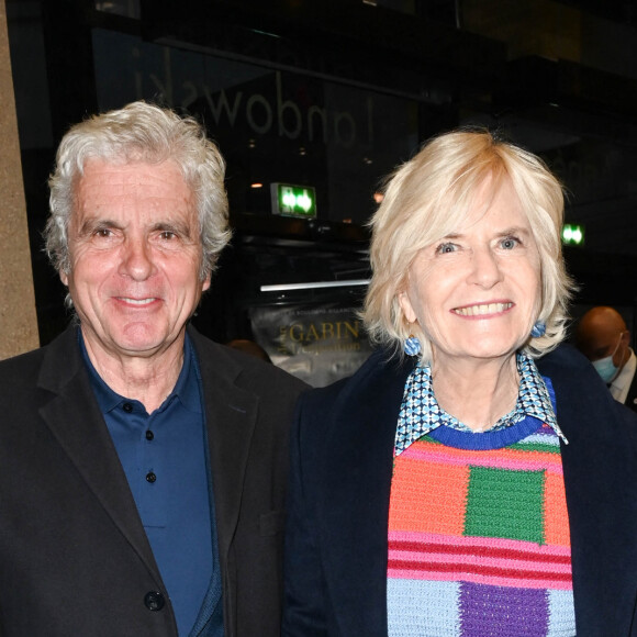Claude Sérillon et sa compagne Catherine Ceylac - Vernissage de l'exposition Jean Gabin à l'Espace Landowski / Musée des Années 30 à Boulogne-Billancourt le 8 mars 2022. © Coadic Guirev/Bestimage 