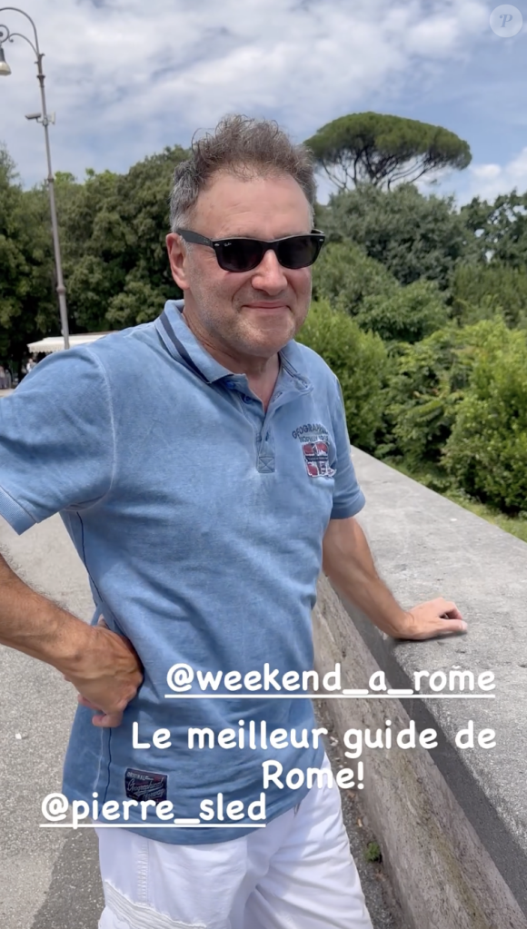 Sophie Davant en visite à Rome, elle retrouve son ex-mari Pierre Sled. Instagram