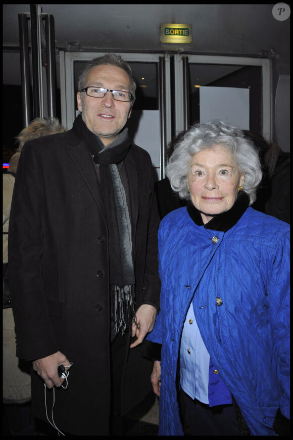 Exclusif. Laurent Ruquier et Claude Sarraute à la générale du spectacle de Gaspard Proust à la Cigale à Paris le 16 décembre 2010.