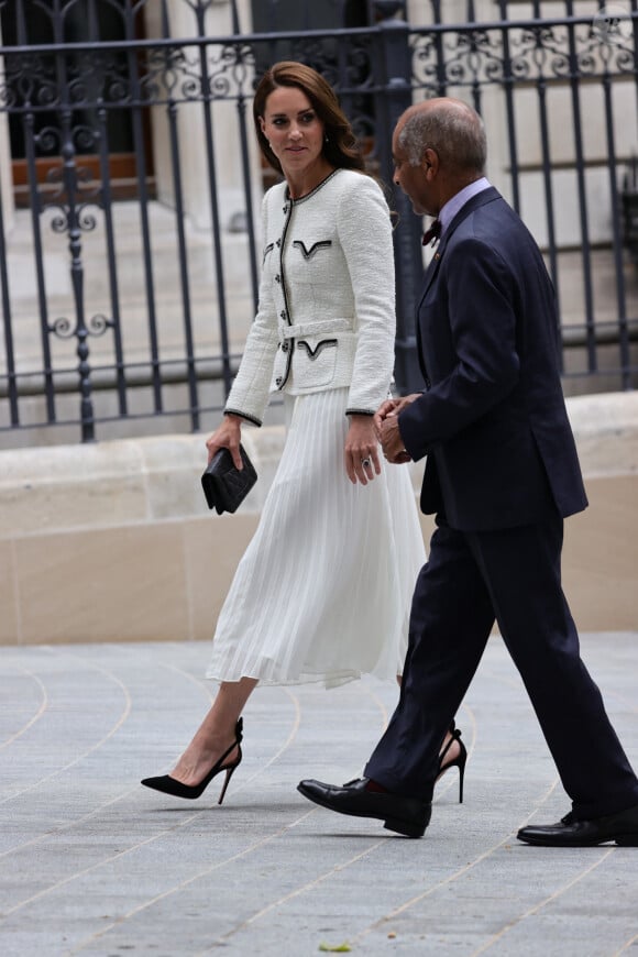 Catherine (Kate) Middleton, princesse de Galles, arrive à la réouverture de la National Portrait Gallery à Londres, Royaume-Uni, le 20 juin 2023. 