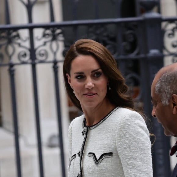 Catherine (Kate) Middleton, princesse de Galles, arrive à la réouverture de la National Portrait Gallery à Londres, Royaume-Uni, le 20 juin 2023. 