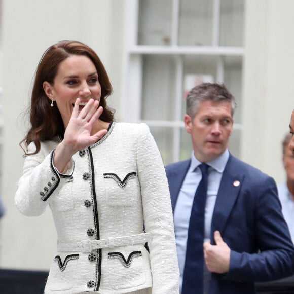 Catherine (Kate) Middleton, princesse de Galles, arrive à la réouverture de la National Portrait Gallery à Londres, Royaume-Uni, le 20 juin 2023. 