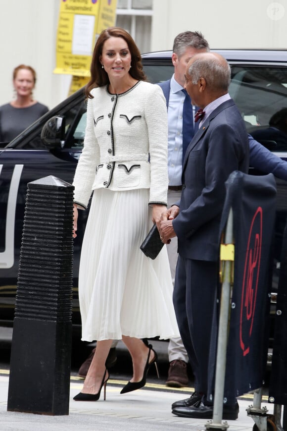 Catherine (Kate) Middleton, princesse de Galles, arrive à la réouverture de la National Portrait Gallery à Londres, Royaume-Uni, le 20 juin 2023. 