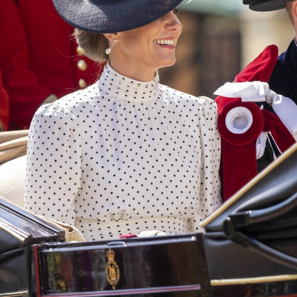 Le prince William, prince de Galles, et Catherine (Kate) Middleton, princesse de Galles, lors du service annuel de l'ordre de la jarretière à la chapelle St George du château de Windsor, le 19 juin 2023. 