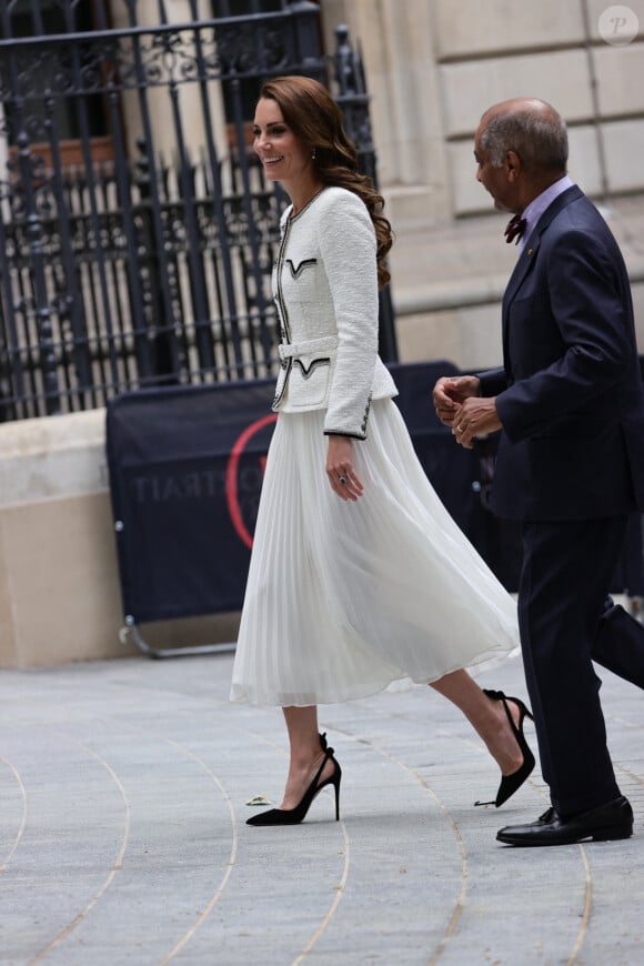 Elle était venue en solo pour une inauguration.
Catherine (Kate) Middleton, princesse de Galles, arrive à la réouverture de la National Portrait Gallery à Londres, Royaume-Uni, le 20 juin 2023. 