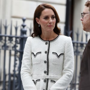 Catherine (Kate) Middleton, princesse de Galles, arrive à la réouverture de la National Portrait Gallery à Londres, Royaume-Uni, le 20 juin 2023. 