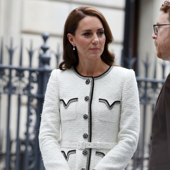 Catherine (Kate) Middleton, princesse de Galles, arrive à la réouverture de la National Portrait Gallery à Londres, Royaume-Uni, le 20 juin 2023. 