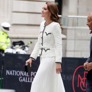 Catherine (Kate) Middleton, princesse de Galles, arrive à la réouverture de la National Portrait Gallery à Londres, Royaume-Uni, le 20 juin 2023. 