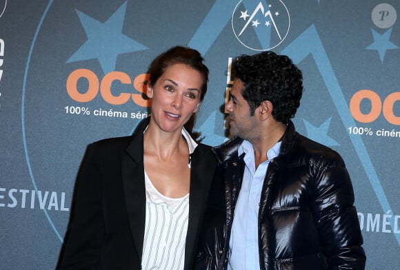 Jamel Debbouze et sa femme Mélissa Theuriau lors de la cérémonie de clôture du 19ème Festival International du film de Comédie de l'Alpe d'Huez, le 16 janvier 2016.© Dominique Jacovides/Bestimage