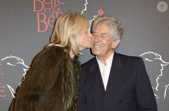 Maryse et Philippe Gildas à la générale de la comédie musicale "La Belle et la Bete" au Théâtre Mogador à Paris le 24 octobre 2013.