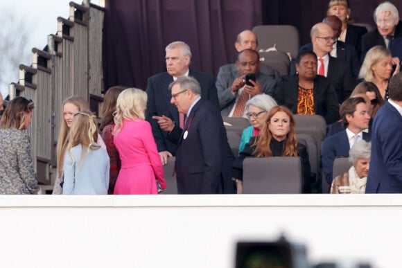 Le prince Andrew, duc d'York et Sarah Ferguson, duchesse d'York au concert du couronnement du roi et de la reine dans l'enceinte du château de Windsor, Royaume Uni, le 7 mai 2023. 