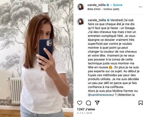 Et voici le résultat !
Carole Tolila sur Instagram.