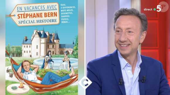 Stéphane Bern invité de "C à vous" pour présenter son carnet de vacances. France 5