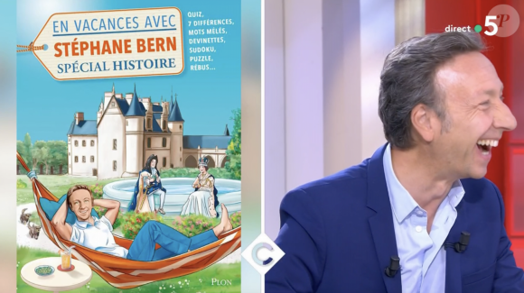 Stéphane Bern invité de "C à vous" pour présenter son carnet de vacances. France 5