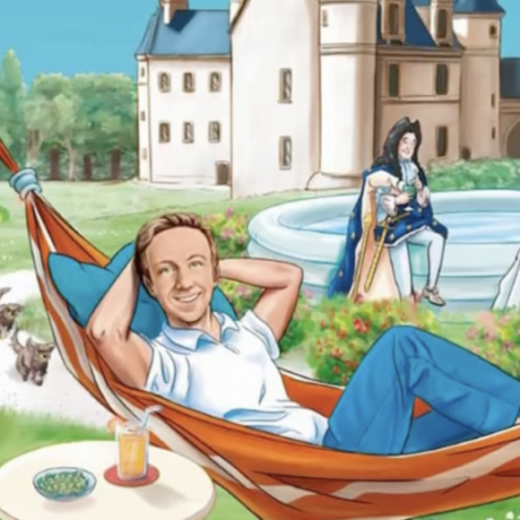 Stéphane Bern invité de "C à vous" pour présenter son carnet de vacances. France 5