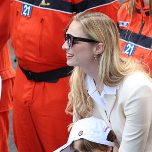 Beatrice Borromeo et ses enfants Stefano et Francisco Casiraghi - 6ème Monaco E-Prix à Monaco, le 6 mai 2023. © Claudia Albuquerque/Bestimage 